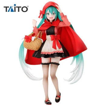 Em Estoque TAITO VOCALOID Hatsune Miku chapeuzinho Vermelho 18CM Anime Original Figur Figuras de Ação da Coleção de Modelo de Brinquedos