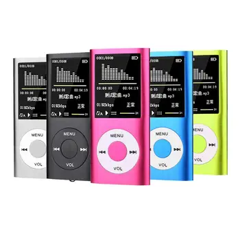 1PCS Mini Leitor de MP3 Tela de LCD de Reprodução de Música Built-in Rádio Fm Gravador Leitor de Ebook Com Fones de ouvido Cabo Usb atacado