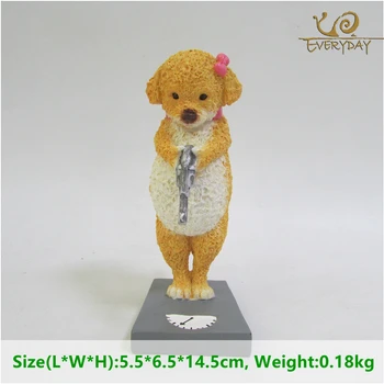 Resina Cão Ornamento Em Miniatura Micro Paisagem Decoração De Fadas Jardim Figuras De Animais Cachorro Acessórios Carro De Decoração De Presente De Aniversário