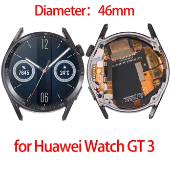 Original para Huawei Assistir GT 3 Tela de LCD e Digitalizador Assembly Completo Com Moldura para Huawei Assistir GT 3 46mm MIL-B19
