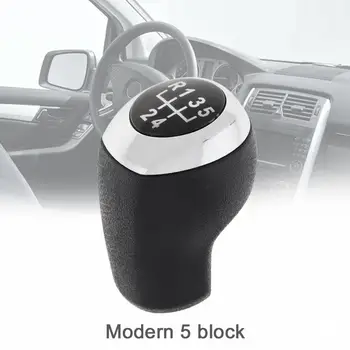 5 Velocidade, ABS Durável de Carro do Cromo Manual de Mudança de Engrenagem de Handebol Botão para Hyundai Accent Solaris 2011-2014