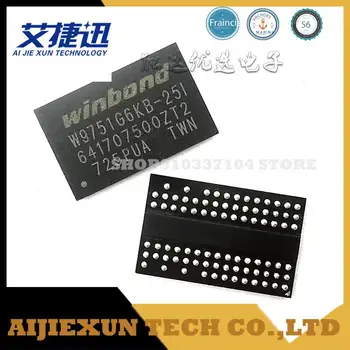 10pcs/lot W9751G6KB25I DDR2 W9751G6KB-25 FBGA84 de Memória IC CHIPS NOVO E ORIGIANL
