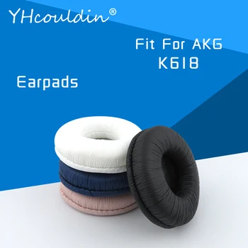 Protecções Para AKG K618 Fone de ouvido Específico de Substituição de Almofadas de Ouvido Enrugada Material de Couro