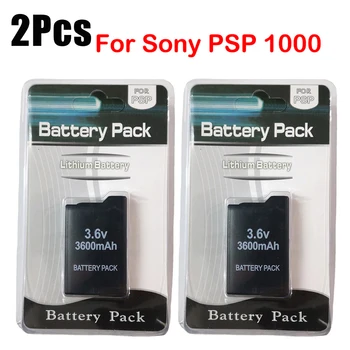 2Pcs 3600mAh 3.6 V Recarregável de Iões de Lítio de Bateria para Sony PSP1000 PSP 1000 PSP-110 Console Gamepad Substituição de Baterias
