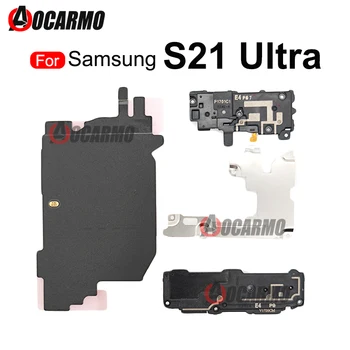 Para Samsung Galaxy S21 Ultra S21U placa-Mãe Tampa Altifalante de Carregamento sem Fios da Bobina Módulo do cabo do Cabo flexível Com Chapa Metálica