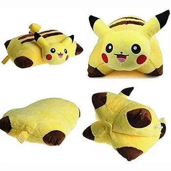 40*30 cm de Pokemon pikachu de pelúcia Almofadas Dobráveis Cartoon Travesseiro de Pelúcia Almofadas Brinquedos o Melhor Presente para as Crianças