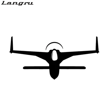 Langru 17 cm x 8.2 cm de comprimento EZ Decalque Clássico Rutan Casa Construída Aeronave Adesivo de Carro Acessórios para carros Jdm