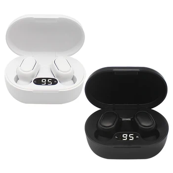 TWS E7S sem Fio Fone Fones de ouvido Bluetooth Estéreo de Desporto, Jogos de Fones de ouvido Fones de ouvido com Microfone com Cancelamento de Ruído Inteligente Visor do Auricular