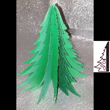 Novo Grande árvore de Natal de corte die molde de scrapbook decoração em relevo álbum de fotos de decoração de cartão de fazer DIY artesanato