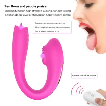 Controle Remoto Clitóris Otário Brinquedos Sexuais Para As Mulheres Oral Da Língua Lambendo Vibrador Ponto G Clítoris Estimulador Feminino Masturbadores