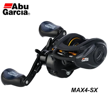 Abu Garcia MAX4-SX Novo Carretel de Pesca 7+1BB Impermeável, Resistente à Corrosão 7.1:1 Max Arraste 8kg 209g Baitcasting Reel Fishing Roda