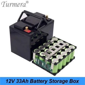 Turmera 12V 33A Bateria de Armazenamento de Caixa com 4X5 32700 Bateria Lifepo4 Titular 4S 40A Equilíbrio BMS de Níquel para a UPS e Solor o Uso do Sistema de