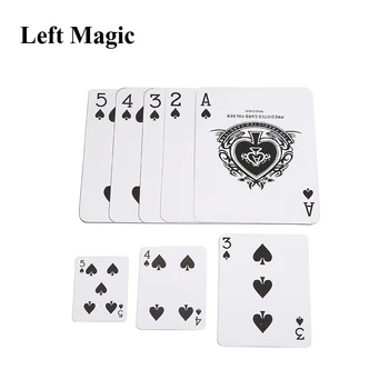1 Conjunto de Ver Quem ESTÁ Tocando A Grande Pôquer de Cartão Truques de Mágica Close-Up Adereços Ilusão Acessório Mágico Truque de Magia
