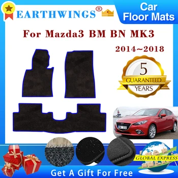 Carro Tapetes Para Mazda3 BM BN Mazda 3 MK3 2014~2018, Tapetes, Painel de coxim plantar Tapete Capa de Almofada antiderrapante Almofadas do Pé de Acessórios Auto