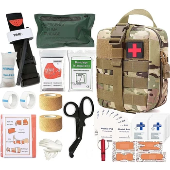 De Sobrevivência, Kit De Primeiros Socorros Militares, Equipamentos De Sobrevivência Molle Saco De Emergência Médica Tático Torniquete Curativo Para Camping