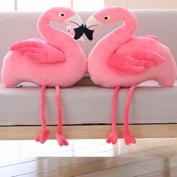 1PC 40 cm 80 cm 100 cm Flamingo Brinquedos de Pelúcia Recheado de Aves Macio Boneca cor-de-Rosa Flamingo Crianças Brinquedos de Presente de Casamento de Alta Qualidade Flamingo
