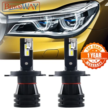 BraveWay Super LED Lâmpada H4 16000LM H4 Faróis de LED para Carros H1 H4 H3 H7 H11 HB3 HB4 9005 Turbo Lâmpadas LED para Auto Luzes 12V
