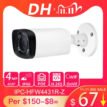 Dahua IPC-HFW4431R-Z Sem Logotipo 4MP POE Camera IP 80m MAX IR de Noite 2.7~13,5 mm Zoom Motorizado de Foco Automático Bala Câmera do CCTV