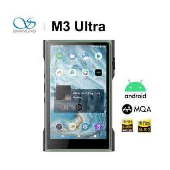 SHANLING M3 Ultra Android De 10 Bluetooth, Aparelhagem hi-fi, Leitor de Música Portátil de Dupla ES9219C DAC chips Snapdragon 665 3.5+4,4 mm LDAC DSD256