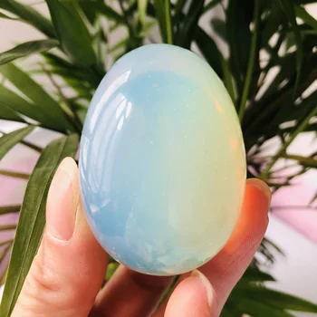 Natural de Opala Cristal de Quartzo Ovo de Cristal de Cura yoni ovo de pedra preciosa