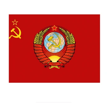 URSS Bandeira Brasão de Armas Foice e o Martelo pára-brisas da Motocicleta Decalque de Alta Qualidade KK Capa de Vinil Arranhões Impermeável de PVC