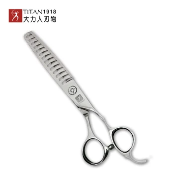 TITAN 6,0 polegadas hairdress tesoura de desbaste, tesouras de cabeleireiro, barbeiro JAPAN440c tesoura de aço inoxidável