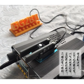 QU-7025 Portátil de Dupla pá Automática da Chave de ondas Curtas CW (Código Morse Magnético de Rádio Amador Mão Chave de Cw CW Telégrafo