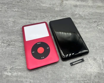 red front painel preto de volta caso de habitação clickwheel vermelho botão central moldura para iPod 6º 7º classic 80gb 120gb 160gb