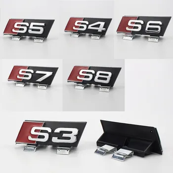 Para A Audi Sline S3 S4 S5 S6 S7 S8 A3 A4 A5 A6 A7 A8 Personalidade Esportiva Do Carro Modificado Etiqueta Traseira, Adesivo Emblema