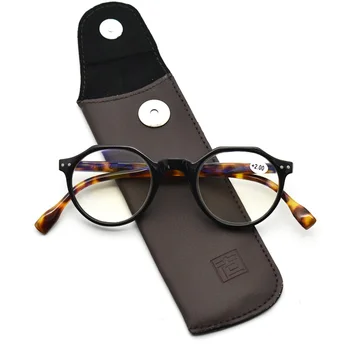 Novo 2021 Unissex Retrô Óculos De Leitura Das Mulheres Do Vintage Irregular Quadro De Anti Azul Raios Lupa Óculos Com Par De Óculos Caso