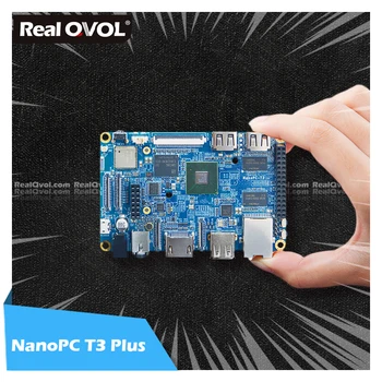RealQvol FriendlyELEC NanoPC T3 Plus Conselho de Desenvolvimento S5P6818 Cortex-A53 1.4 GHz+2GB DDR3+16GB curso de mestrado erasmus mundus, suporte Android/Debian