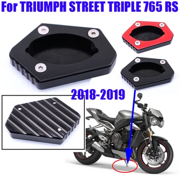 Para a TRIUMPH STREET TRIPLE 765 RS 765RS Acessórios da Motocicleta Suporte de apoio de Pé do Lado do Stand de Ampliar a Extensão da Almofada de Apoio da Placa