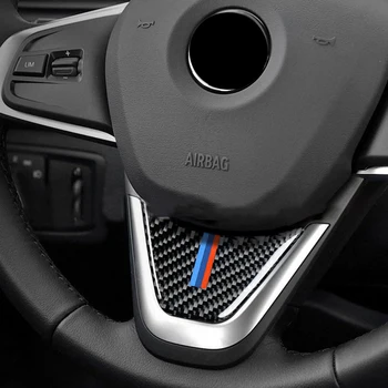 Para o BMW X1 2016 F48 2017 F52 F45 F46 X2 Fibra de Carbono, Carro Volante Etiqueta Auto Estilo Montar a M de Desempenho Decoração Passado