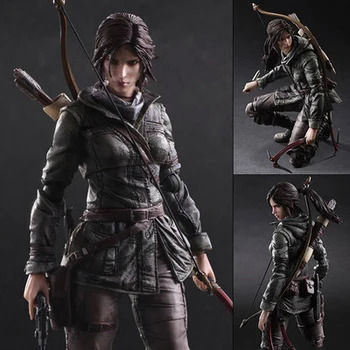 PLAY ARTS Ascensão do Tomb Raider Lara Croft Ver. Personagem de filme de Ação do Modelo Figura 26cm Brinquedos