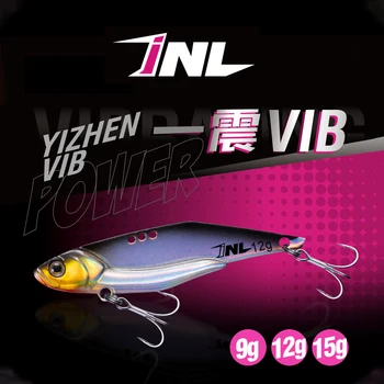 Novo INLURE Yizhen Metal VIB 58/65/71mm Isca de Pesca 9/12/15g de Tiro Longo Cheio de Natação Camada de Wobbler Artificial Crankbait Rígido Bai