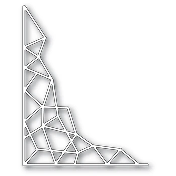 2021 Triângulo Novo Relevo de Canto de Corte de Metal Morre Para DIY Artesanato Cartão de Saudação e de Scrapbooking Álbum Sem Carimbos de Conjuntos