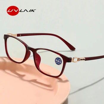 2022 Novo Presbiopia Óculos Mulheres High-end Anti Luz Azul Óculos de Leitura Feminina Ultraleve de óculos de grau +1.5 +2.5 +3.5