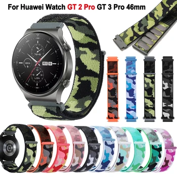 22mm Pulseira de Nylon Para Huawei Assistir GT 2 Pro Smartwatch Banda Corredor de Honra Magia 1 2 GT2 3 GT3 Pro 46mm Braceletes Pulseira Correa