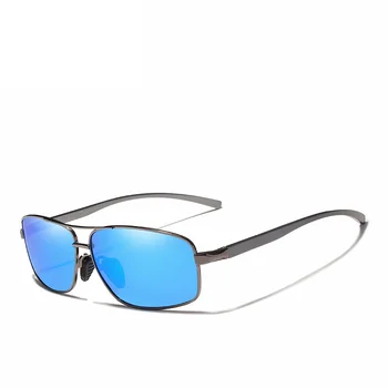 Quadro de alumínio Polarizada Ultraleves de Alta Qualidade de Óculos de Homens, Mulheres UV400 Lentes espelhadas Estilo Retrô Clássico Óculos de Sol