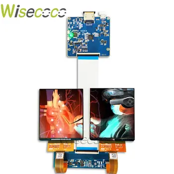 3.81 Polegadas 1200x1080 AMOLED VR Display IPS de 90Hz AR Head Mounted Display MR Painel de Wisecoco MIPI Controlador de Placa