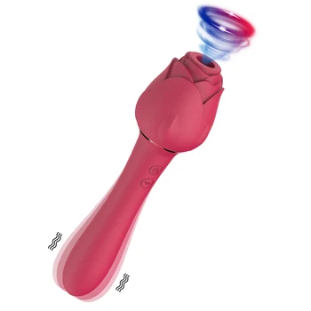 Rose Vibradores Mamilo Otário Vagina Chupando o Clitóris Estimulador Ponto G Poderosa Vibratoria Vibrador de Brinquedos Sexuais para as Mulheres de Casais de Adultos