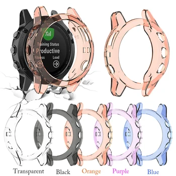 TPU Protector de Caso Para o Garmin Fenix 5 Fenix5 Smart Watch Protetor de Silicone Casos Para o Garmin Fenix 5 de Capa Mole, Anti-riscos Novo