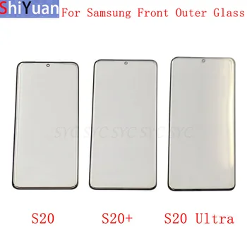 Frente Externa Lente de Vidro do Painel de Toque Capa Para Samsung S10 S20 Nota 8 Nota 9 Nota 10 Lentes de Vidro OCA