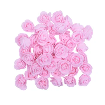 100/200pcs 3cm Mini Vermelho cor-de-Rosa Artificial de Espuma Rosa Flor de Casamento Urso Acessórios de Aniversário, Festa de Casamento Embalagem do Presente Decoração de Casa