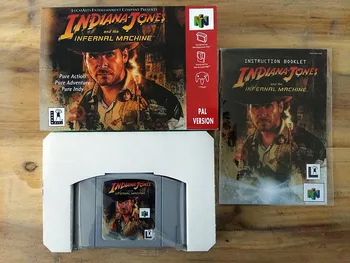 64Bit Jogos ** Indiana Jones e a Máquina Infernal Versão PAL ( caixa+manual+cartucho!! )