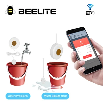 Beelite Wi-Fi Vazamento De Água, Sensor De Tuya Água Sensor De Inundação Do Sensor De Segurança Home De Água, Detector De Vazamento De Alarme De Tuya Casa Inteligente