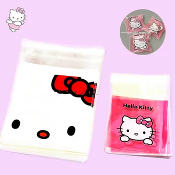 Hello Kitty Saco de Armazenamento Kawaii Anime Impressão de Sacos de Prática Bolsa para Embalagens de salgadinhos Meninas Linda material de Cozinha