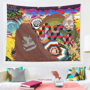 O grande lez mostrar a arte de parede tapeçaria Hippie Tapeçaria Pendurada na Parede para Sala de estar, Quarto, Dormitório, Home Decor Tapiz