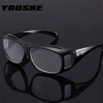 YOOSKE Moda Grande Visão 1.6/1.8 vezes Óculos de Leitura Amplia a Visão de Óculos para Presbiopia +250.+300
