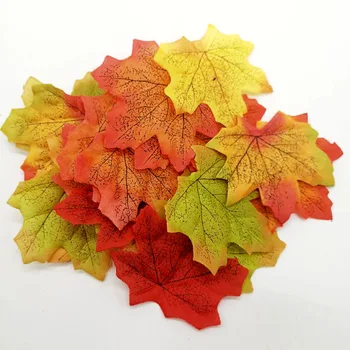 Simulação Da Folha De Plátano Simulação De Ouro Única Folha De Bordo De Casamento A Decoração De Halloween Maple Leaf Artificial De Plantas Maple Leaf